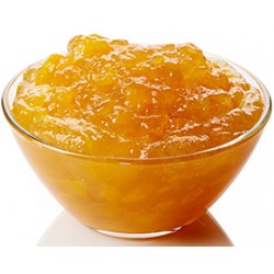 Peach Jam 55% Fruit 45% Sugar in Glass Jar of 314 ml - ECANNERS