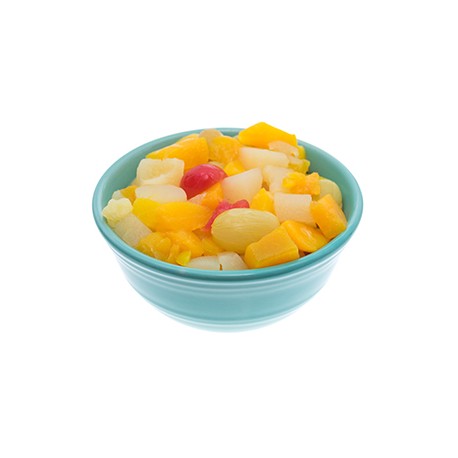 Fruit Cocktail peach-pear-grape-pineaple-cherry in Light Syrup 14/16º brix 850 ml Easy Open Tin - ECANNERS